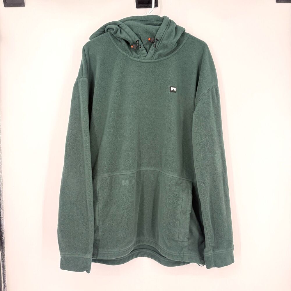 Montec Delta Hood Sweater Pullover Green Fleece Outdoor Ski Gorpcore Size XXL